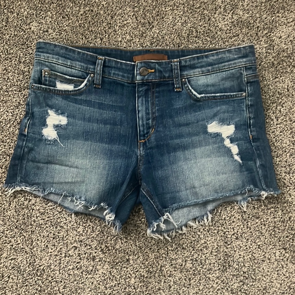The Ozzie Frayed 4” Denim Shorts Size 30